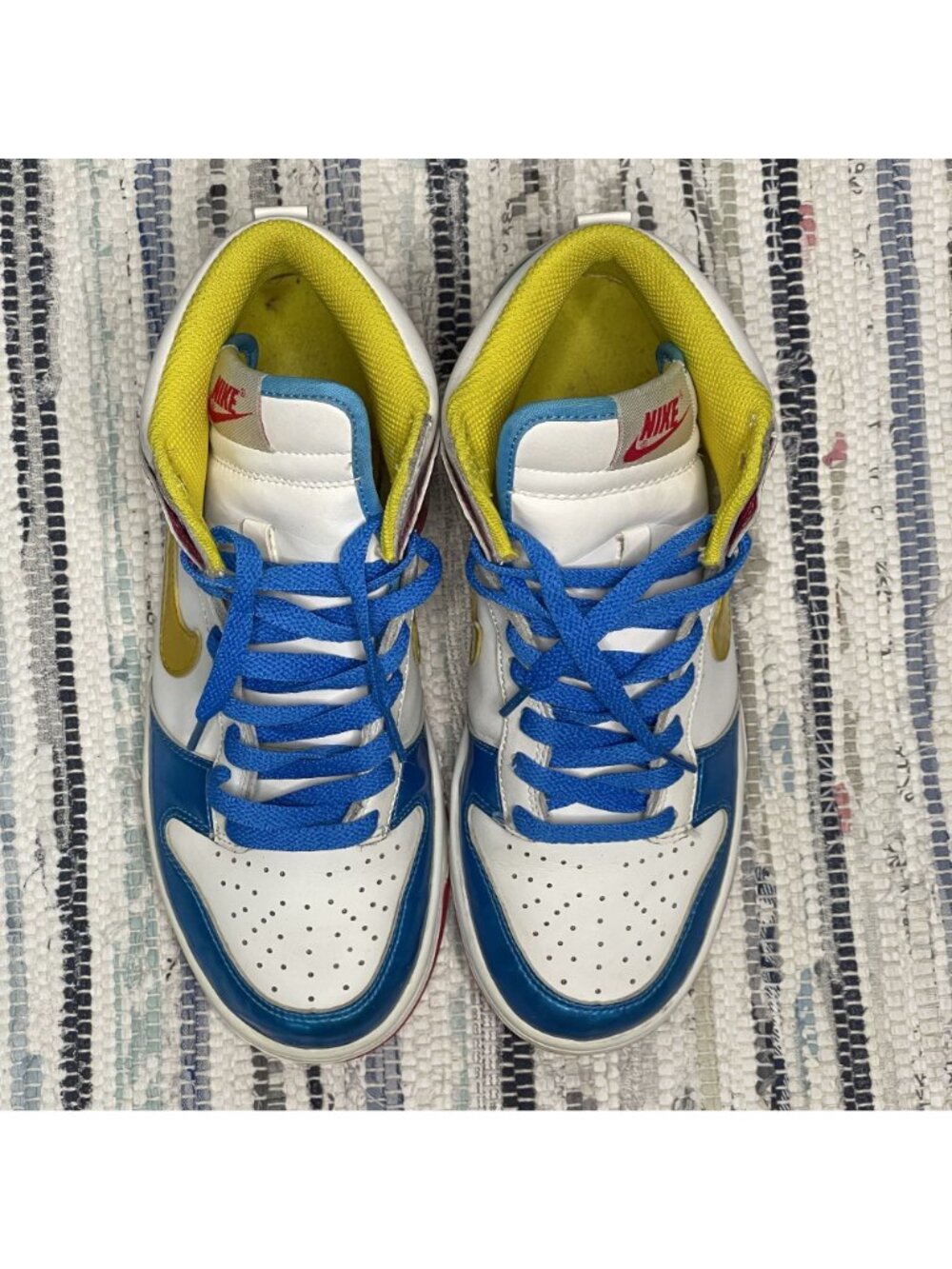 Nike Dunk High GS Youth 6.5 Womens Size 8 Multicolor Patent Leather Sneakers - Picture 3 of 10